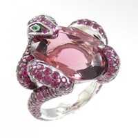 ブシュロン スネーク カラーストーン リング