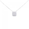 K18WG ダイヤモンド ネックレス 0.50CT