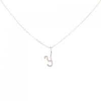 K18YG イニシャルY ダイヤモンド ネックレス 0.07CT