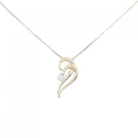 K18YG ダイヤモンド ネックレス 0.37CT