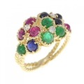 750YG カラーストーン リング