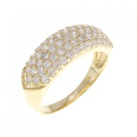 K18YG パヴェ ダイヤモンド リング 1.00CT
