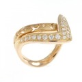 K18PG ダイヤモンド リング 0.17CT