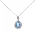 PM/PT ブルートパーズ ネックレス 2.87CT