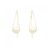 【新品】K18YG アコヤパール ピアス 6mm