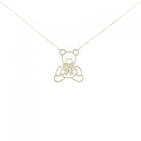 【新品】K18YG ベア ダイヤモンド ネックレス 0.05CT
