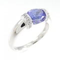 PT タンザナイト リング 0.93CT