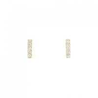 【新品】K18PG ダイヤモンド ピアス 0.10CT