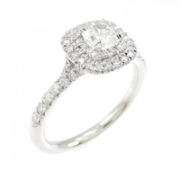 ティファニー ソレスト リング 0.34CT E VVS1 クッションカット