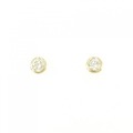 K18YG ソリティア ダイヤモンド ピアス 0.30CT