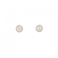 【リメイク】K18YG/ST ダイヤモンド ピアス 0.243CT 0.265CT E-F SI1 Good