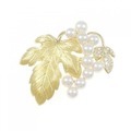 ミキモト リーフ アコヤパール ブローチ