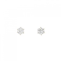 【リメイク】K18YG/ST ダイヤモンド ピアス 0.372CT 0.390CT H SI2 VG-GOOD