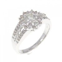 K18WG ダイヤモンド リング 0.50CT