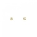 K18YG ソリティア ダイヤモンド ピアス 0.20CT