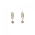 K18YG フープ ダイヤモンド ピアス 0.98CT