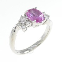 PT サファイヤ リング 0.99CT 拡散処理未検査