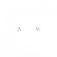 PT ソリティア ダイヤモンド ピアス 0.3CT