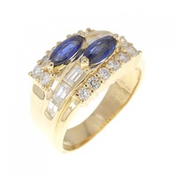 K18YG サファイヤ リング 0.63CT