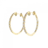K18YG ダイヤモンド ピアス 0.50CT