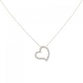 K18YG ハート ダイヤモンド ネックレス 0.45CT