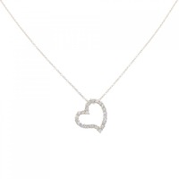 K18YG ハート ダイヤモンド ネックレス 0.45CT