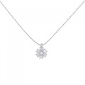 PT フラワー ダイヤモンド ネックレス 0.31CT