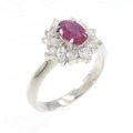 PT ルビー リング 0.46CT