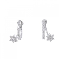 K18WG ダイヤモンド イヤリング 0.70CT