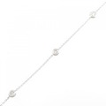 K18WG ダイヤモンド ブレスレット 0.12CT