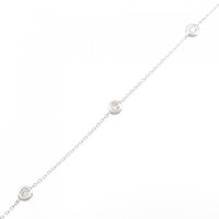 K18WG ダイヤモンド ブレスレット 0.12CT