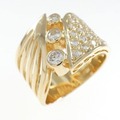 K18YG ダイヤモンド リング 0.21CT