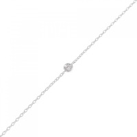 K18WG ダイヤモンド ブレスレット 0.03CT
