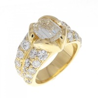 K18YG ダイヤモンド リング 1.71CT