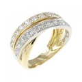 K18YG/PT ダイヤモンド リング 1.00CT