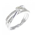 K18WG ダイヤモンド リング 0.40CT