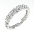 PT パヴェ ダイヤモンド リング 0.84CT