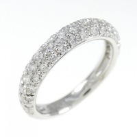 PT パヴェ ダイヤモンド リング 0.84CT