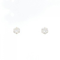 K18YG ソリティア ダイヤモンド ピアス 1.032CT