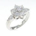 PT フラワー ダイヤモンド リング 1.03CT