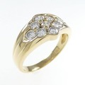 K18YG ダイヤモンド リング 0.77CT