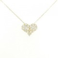 K18YG ハート ダイヤモンド ネックレス 0.50CT