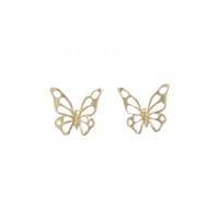 【新品】K18YG バタフライ ピアス