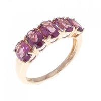 K18PG ガーネット リング 2.50CT