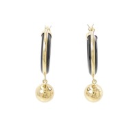 K18YG オニキス ピアス