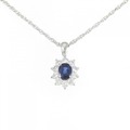 PT サファイヤ ネックレス 0.48CT