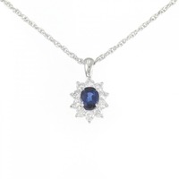 PT サファイヤ ネックレス 0.48CT