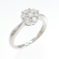 PT フラワー ダイヤモンド リング 0.50CT