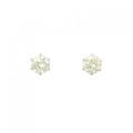 PT ダイヤモンド ピアス 0.507CT 0.529CT LY VS1-2 Good