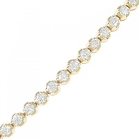18KYG ダイヤモンド ブレスレット 3.00CT